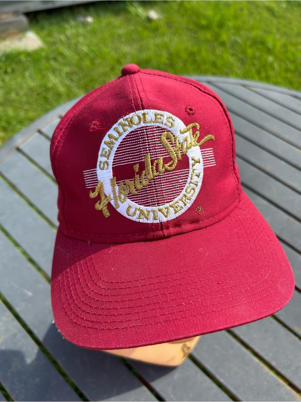 VTG Florida State Seminoles Retro Circle Snapback Hat